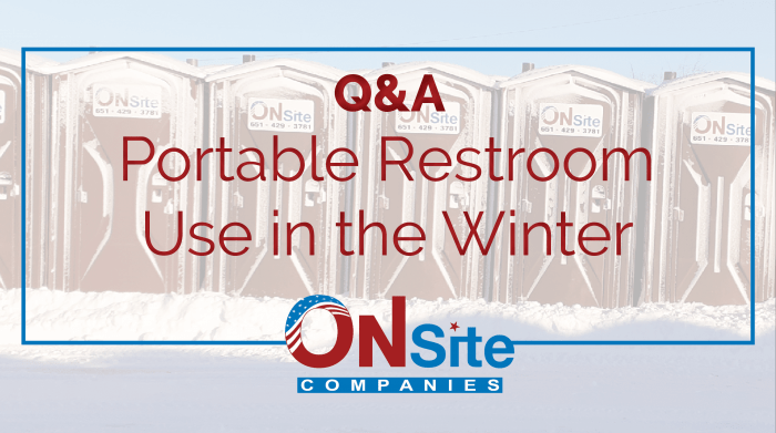 Portable Restroom Use in the Winter | Image of Portable Restrooms in snow