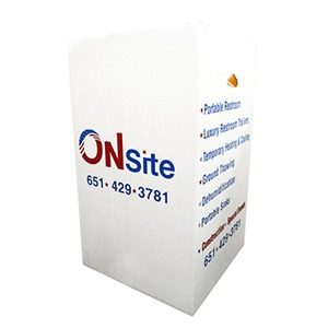Onsite portable trash box
