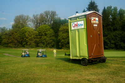Mobile Portable Restroom at Golf Course