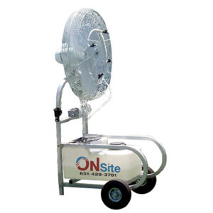 Onsite Misting Large Fan with water container
