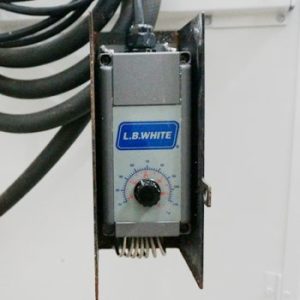 Premier 170 Direct Fired Enclosed Flame Heater - Thermostat closeup
