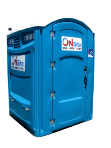 Blue ADA Onsite Portable Restroom