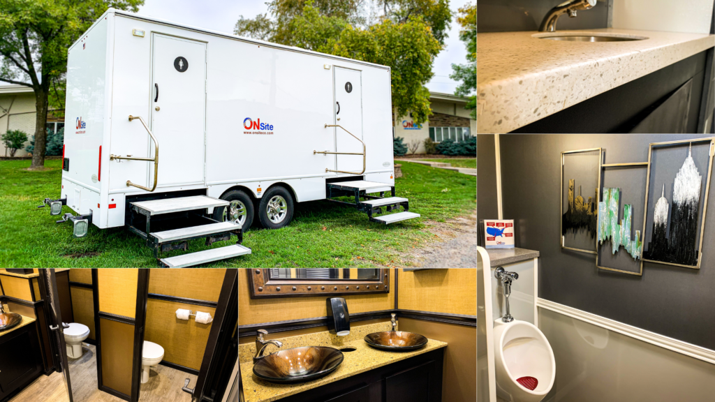 Luxury Restroom Trailers - On Site Companies Portable Restrooms